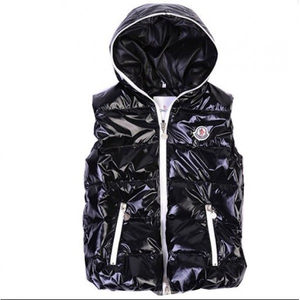 Moncler Donna Giù Gilet Nero Presa M32